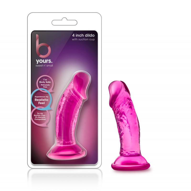 B Yours Sweet n Small 4'' Dildo - Pink